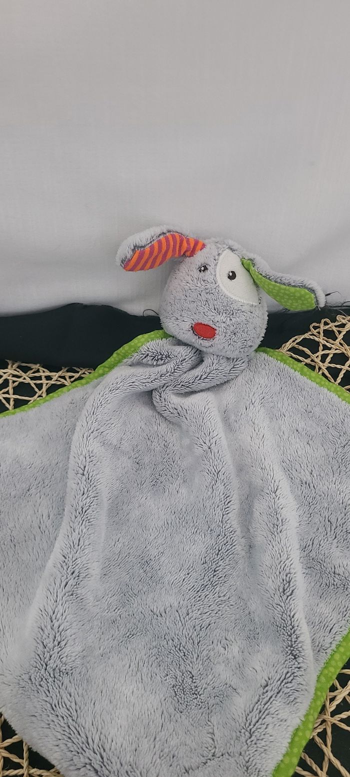 Doudou plat chien NANJING KESTREL Action gris vert grelot - photo numéro 3