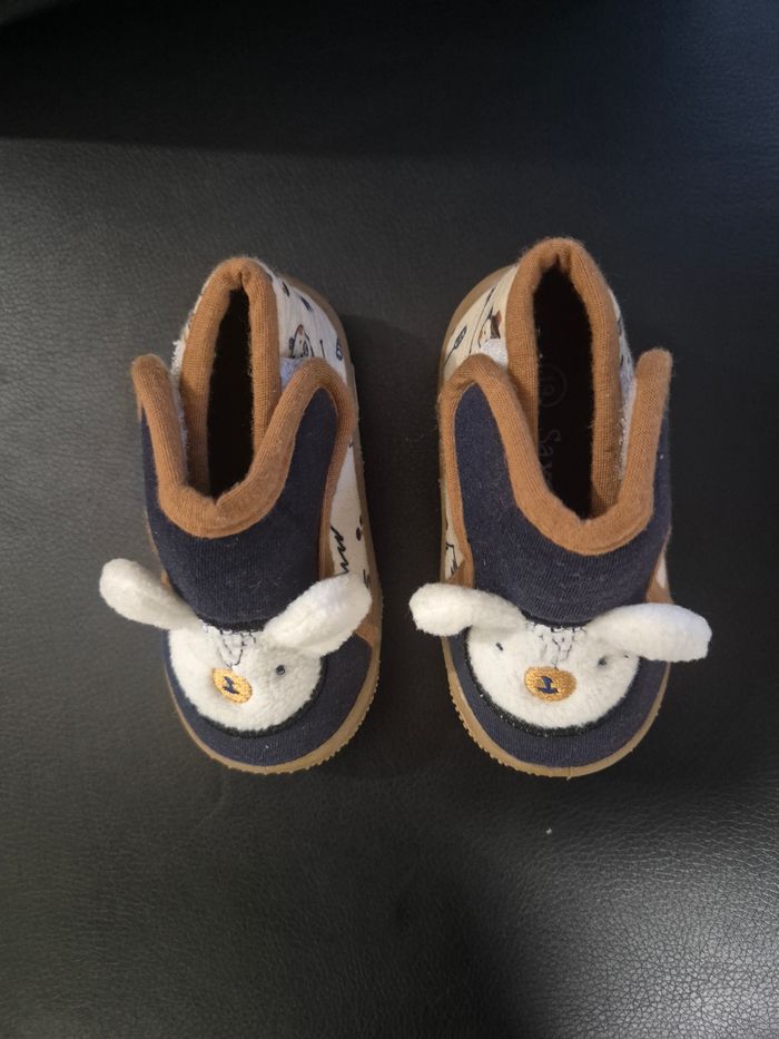 Chaussons botillons brodé ours et oreilles en relief - photo numéro 5