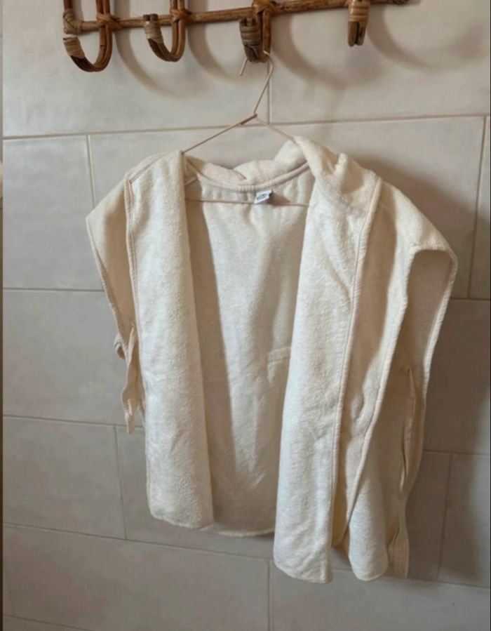 peignoir tout doux et gaze de coton 2/4ans de chez bb&co neuf - photo numéro 4