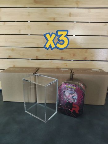 3 Protections acrylique pour PokeBox Pokémon