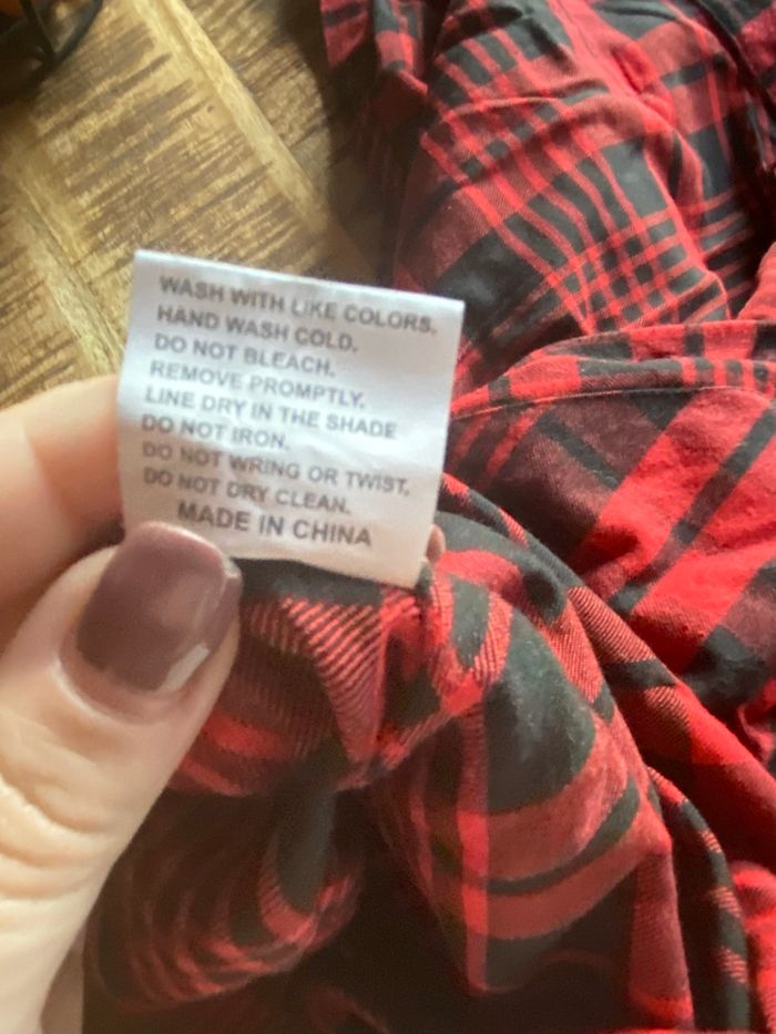 🟥 Chemise longue à carreaux rouges et noirs – Taille XXL - photo numéro 5