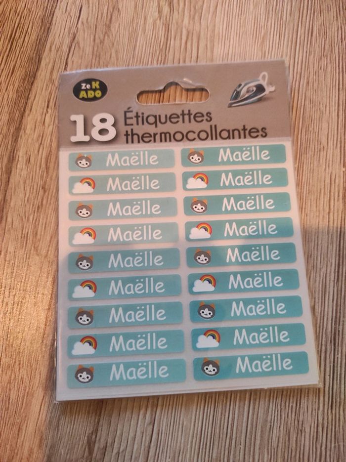 Étiquette thermocollante