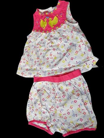 ensemble tunique et short taille 3 mois
