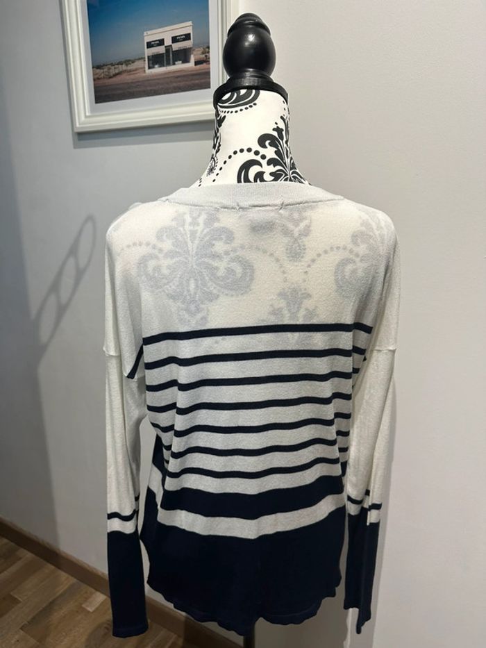 Pull col rond marinière - photo numéro 2