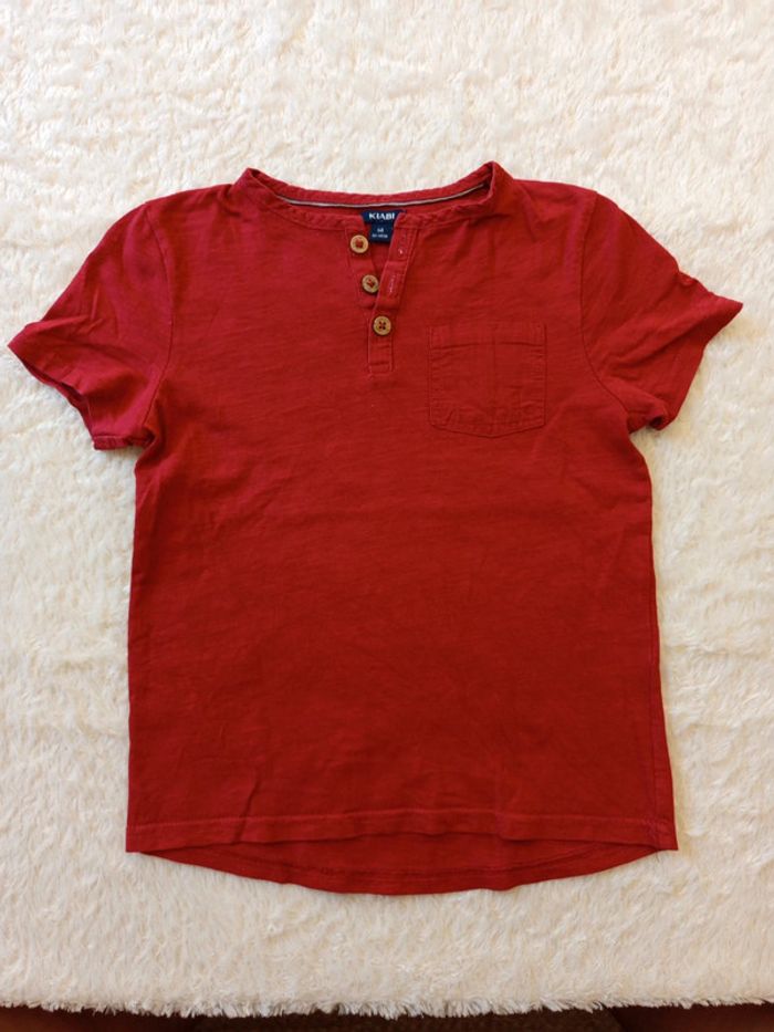 T-shirt manches courtes col tunisien Kiabi en 6 ans