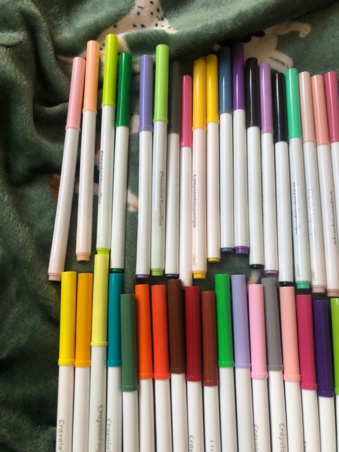 Lot feutres crayola super tips - photo numéro 2