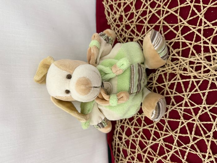 Doudou et compagnie chien beige vert copain Z'amigolos - photo numéro 4