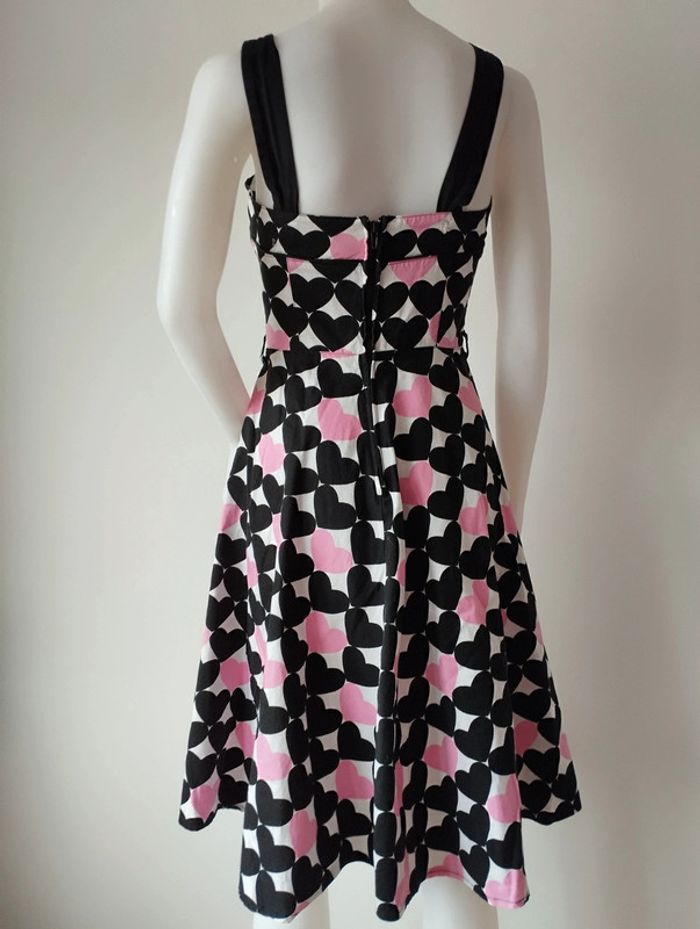 Robe Pin up Rockabilly Hell Bunny XS🩷🖤 - photo numéro 4