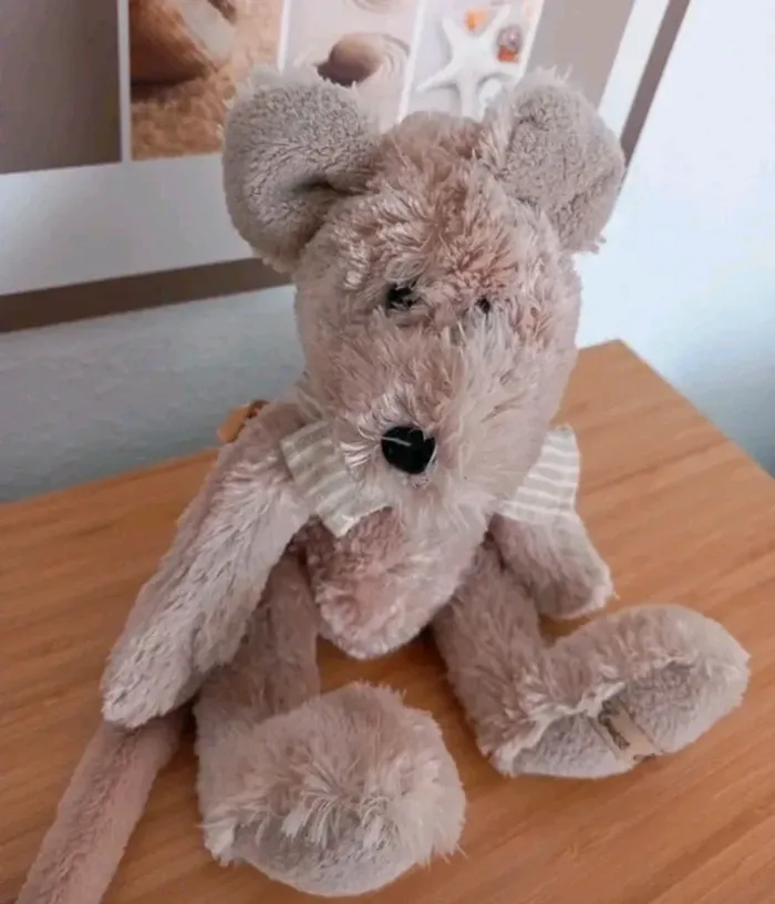 Peluche souris Louise Mansen 21cm - photo numéro 3