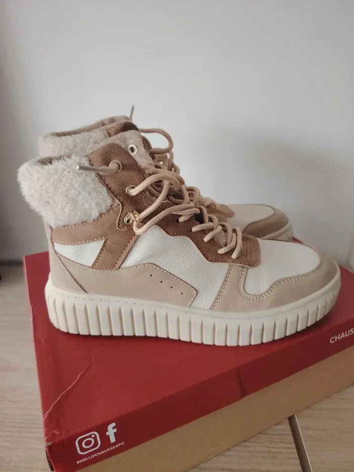 Chaussures/baskets montantes femme - photo numéro 4