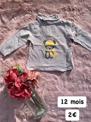 T-shirt fille 12 mois