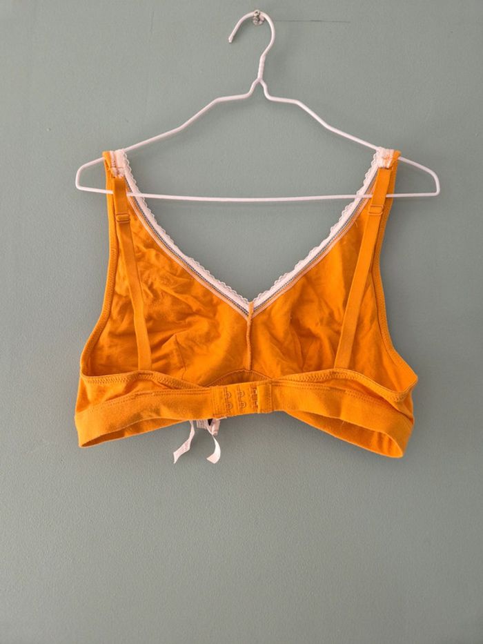 Bralette soutien gorge triangle jaune taille 40/42 kiabi - photo numéro 2