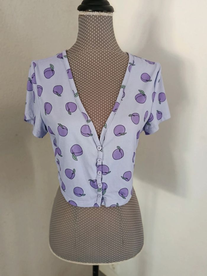 Crop top violet Shein Taille L
