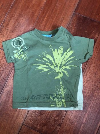 Tee shirt vert 6M