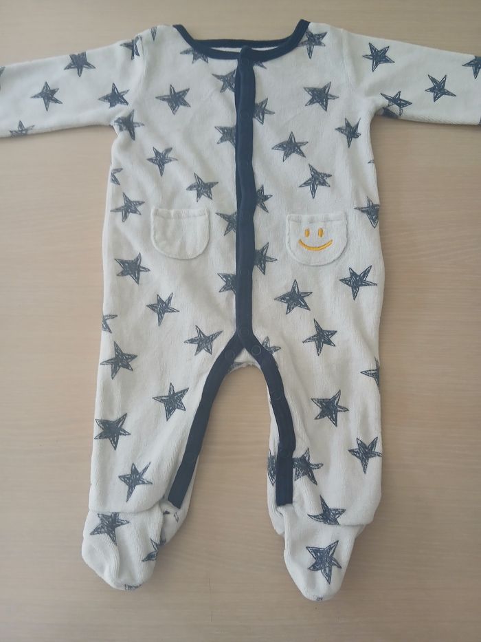 Pyjama garcon d hiver en coton taille 3 mois marque gemo - photo numéro 4