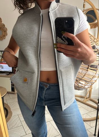 Gilet sans manches Carhartt WIP Car-Lux gris – Taille S (neuf avec étiquette)