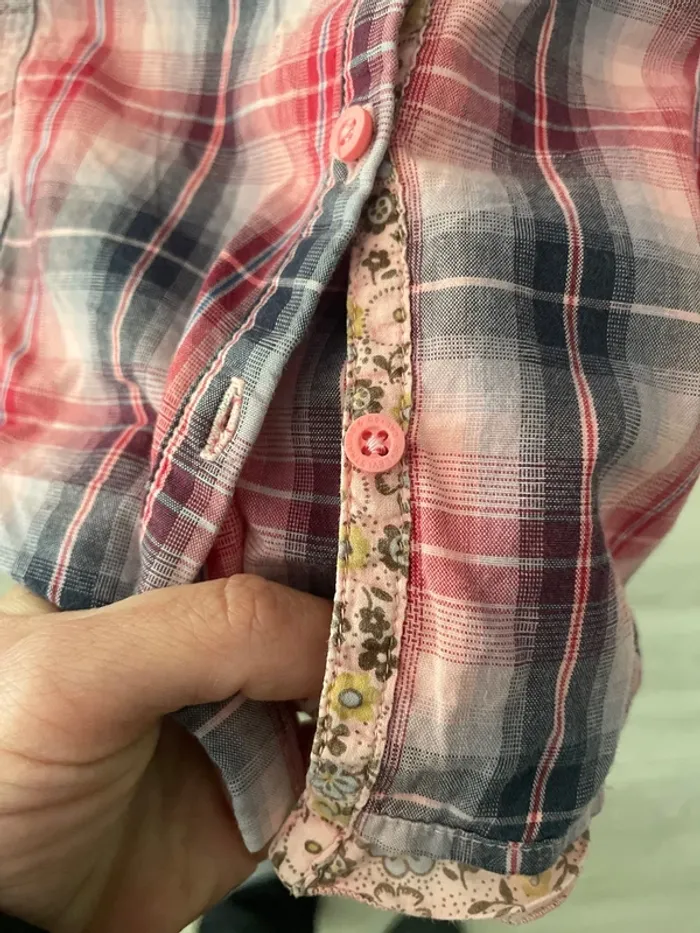Chemise fille à carreaux Levis - photo numéro 2