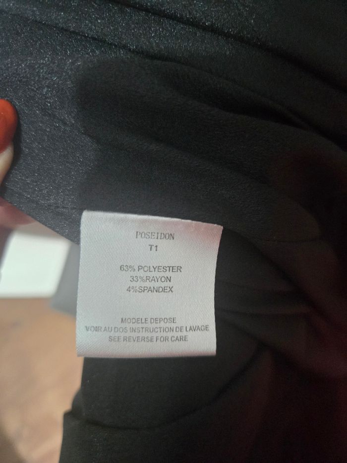 Blazer noir Bel Air – Col satiné smoking chic et intemporel - photo numéro 8
