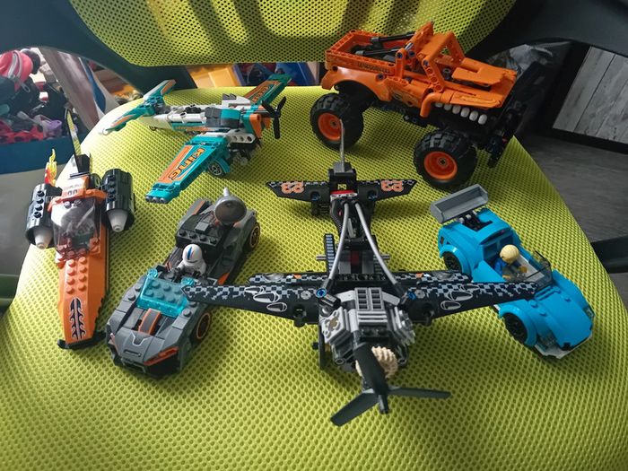 Lot de 6 véhicules légo tbe