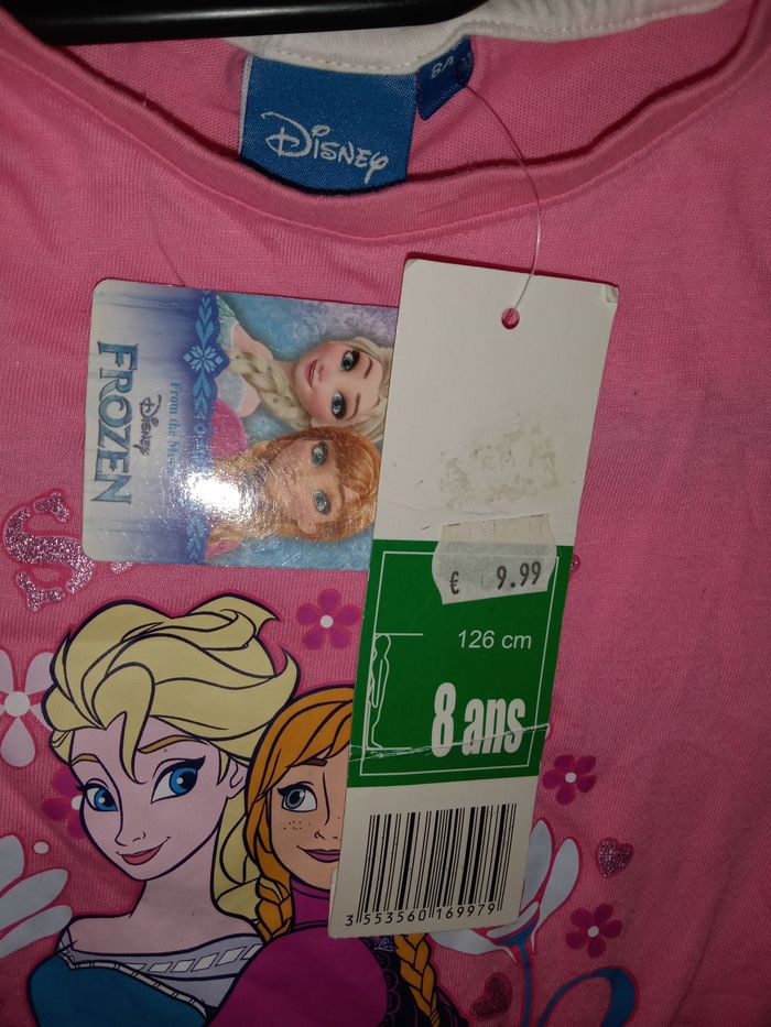Tee shirt Disney reine des neiges taille 8 ans - photo numéro 2