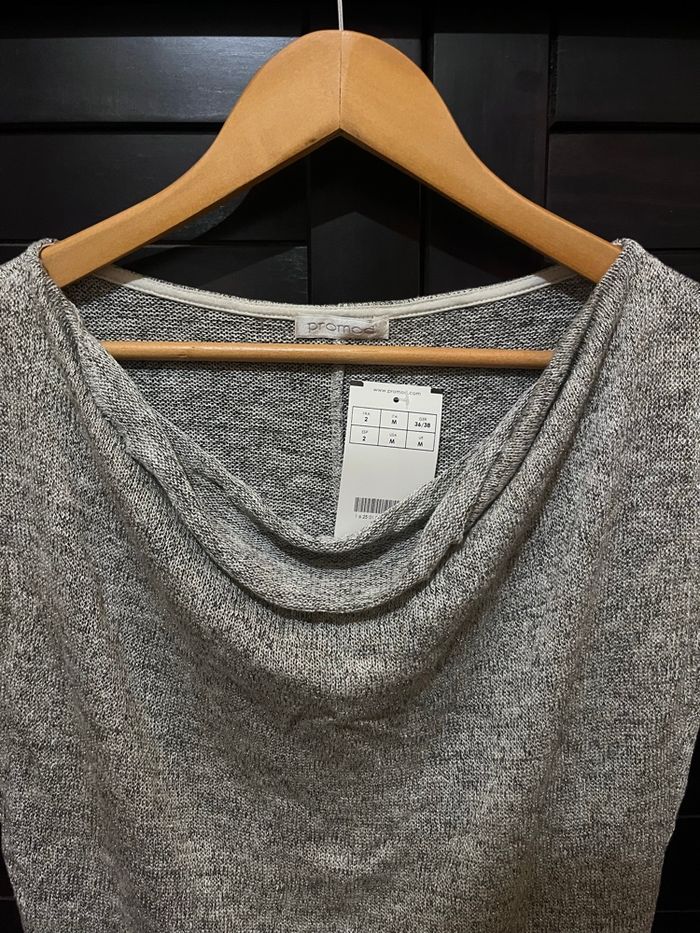 Top sans manches gris métallisé neuf avec etiquette - taille M - photo numéro 3