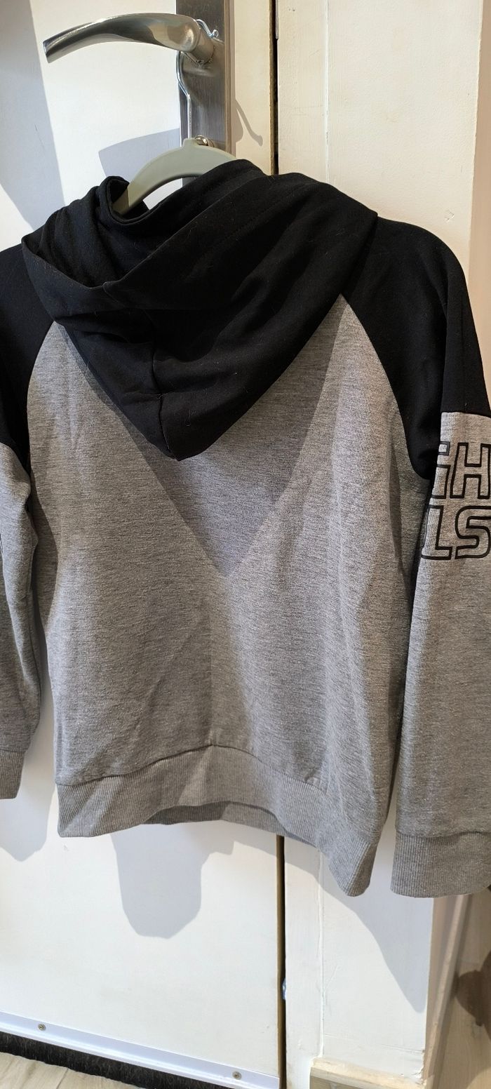 Sweat gris a capuche SPORT - photo numéro 4