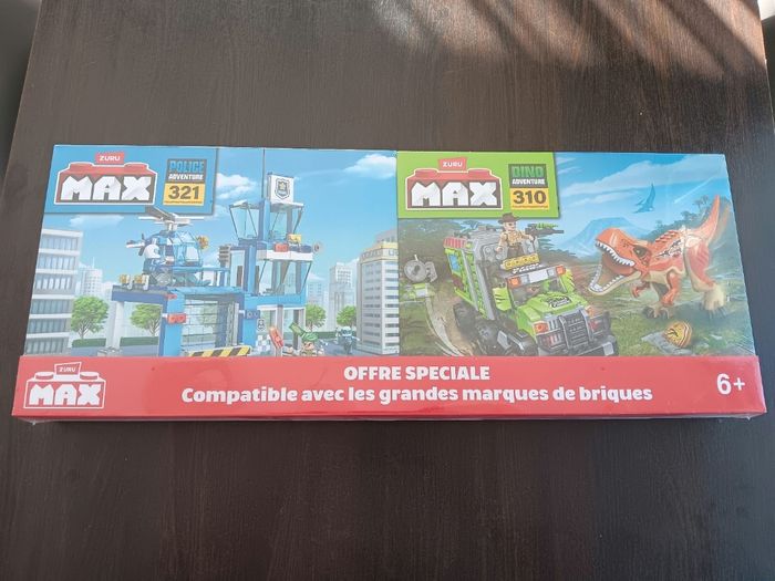 Duo pack Zuru police et Dino aventure neufs