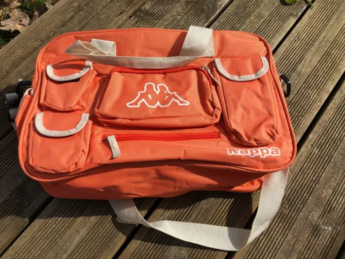 Sacoche sac bandoulière Kappa couleur orange saumon shoulder bag - photo numéro 3