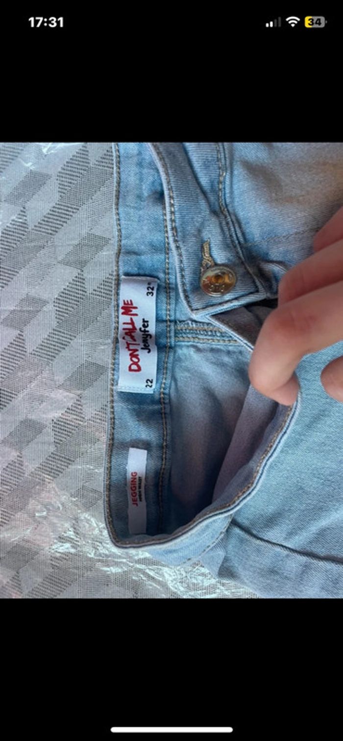 Short jegging en jean clair taille haute Jennyfer – tendance et confortable - photo numéro 3