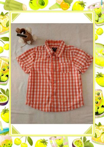 Chemise à carreaux manches courtes Kiabi