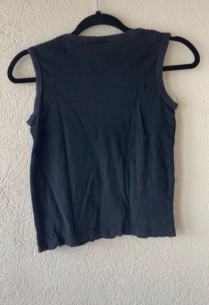 Débardeur noir en coton - photo numéro 3