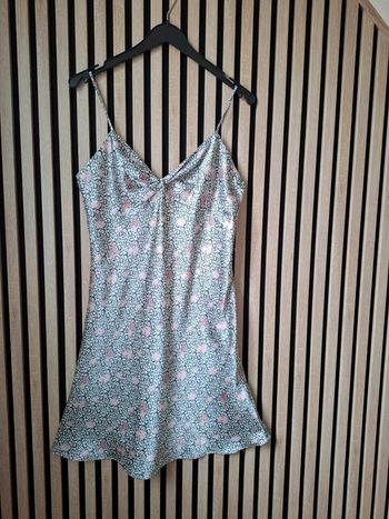 Nuisette Polyester satiné gris rose T 38/40