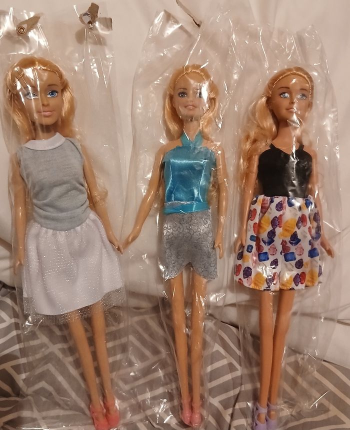 Lot de 3 poupée mannequin