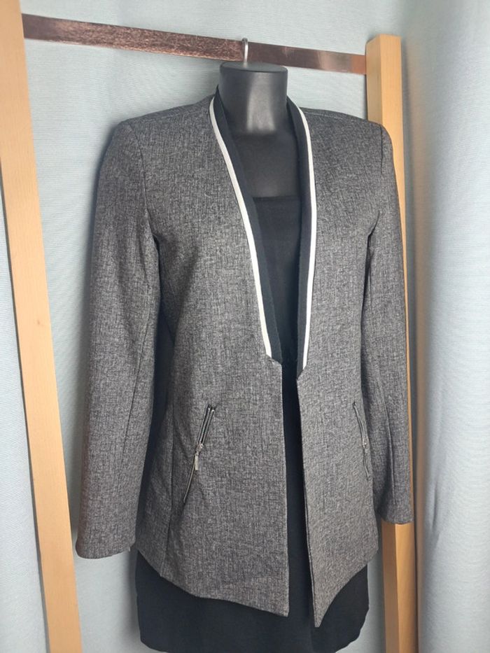 27 quai de seine veste blazer mi longue T 38 en tbe