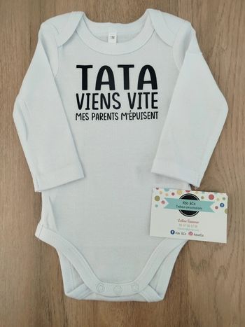 Body mixte humoristique tata viens vite mes parents m'épuisent