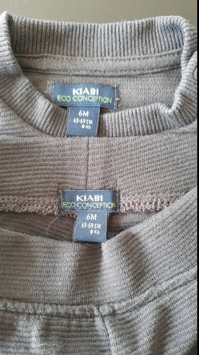 Ensemble pantalon et pull léger 6 mois - photo numéro 4
