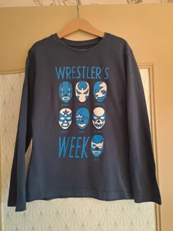 T-shirt garçon in extenso tbe bleu 10 ans