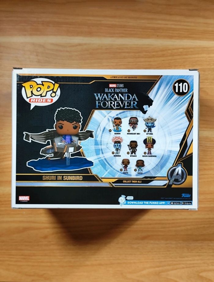 Lot 2 Funko Pop! Rides: Shuri In Sunbird #110 + Namor With Orca #116 (Black Panther Wakanda Forever) - photo numéro 4