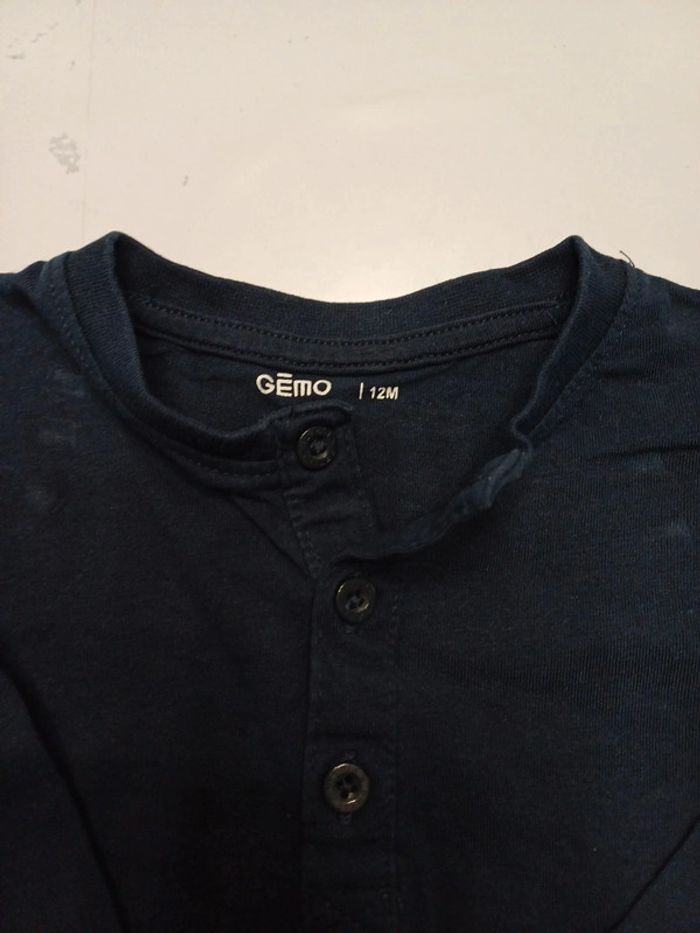 Lot 5 t-shirts Garçon manches longues 12 mois Gemo très bon état - photo numéro 12