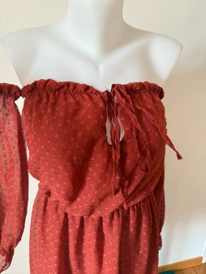 Robe d’été en bon état rouge taille S - photo numéro 3
