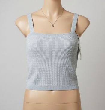 Top court bleu clair taille L Kiabi