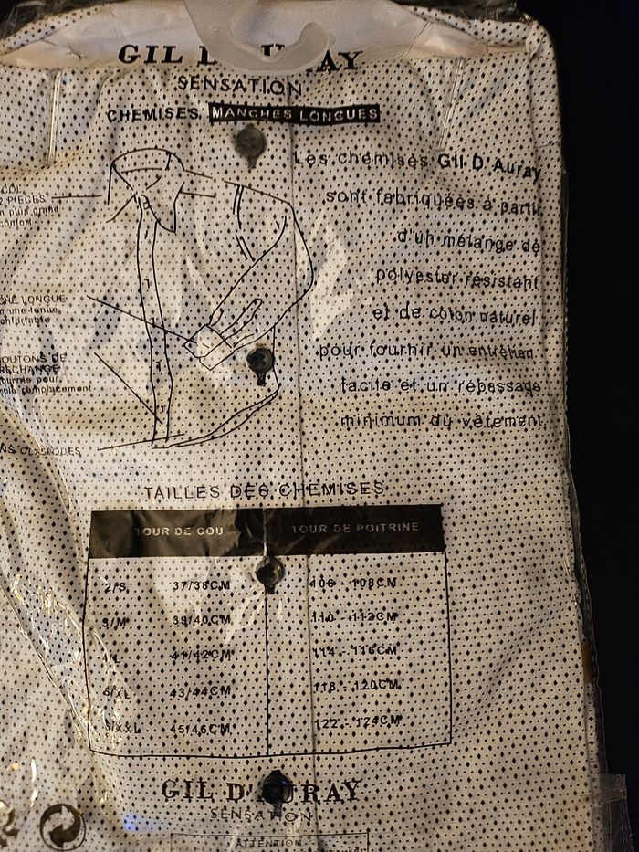 Chemise homme manches longues marque gilet d auray - photo numéro 4