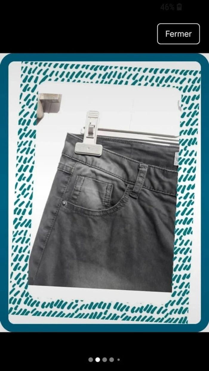 Pantalon skinny femme dégradé de vert Taille 40 - By Joos - photo numéro 3