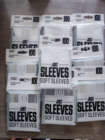 Lot de 10 Paquets de 100 sleeves 