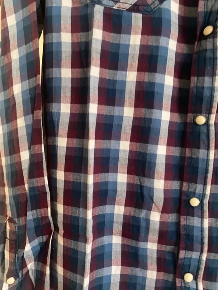 Chemise à carreaux Deeluxe74 – Taille S – Style casual chic 🔥 - photo numéro 3