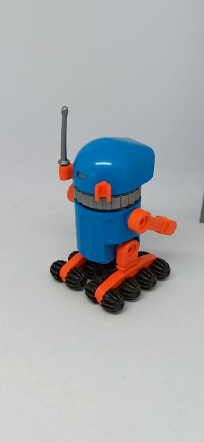 Robot bleu sur roues playmobil - photo numéro 2