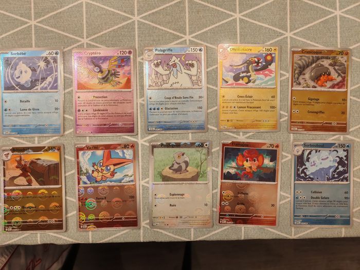 Lot cartes Pokémon reverses pokeball foudre noire et flamme blanche