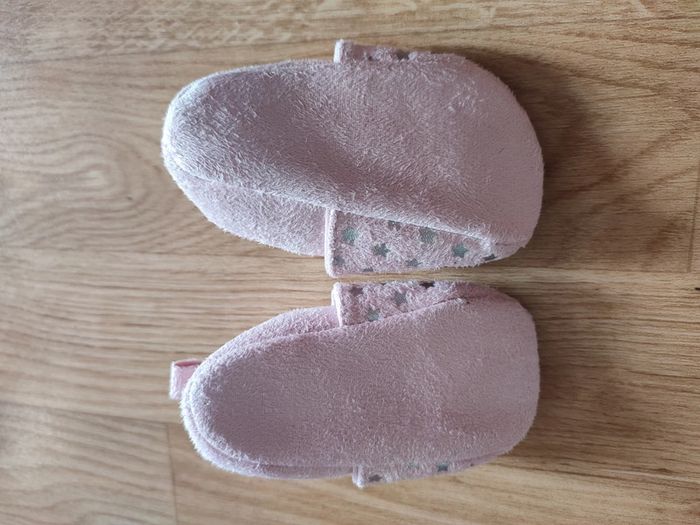 Chaussons rose poudré étoiles - photo numéro 2