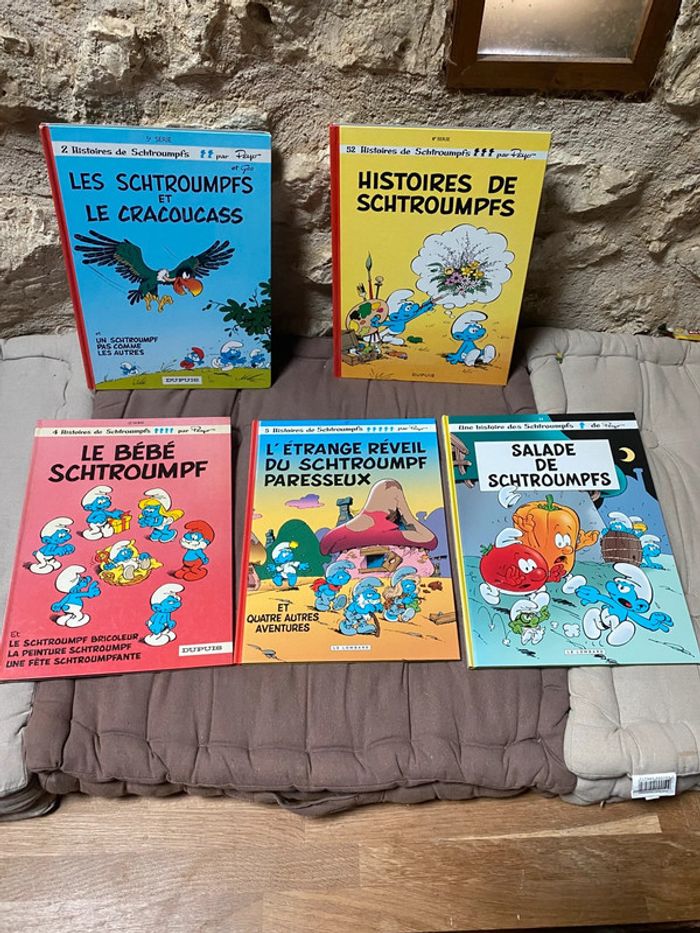 Lot de 5 BDs Schtroumpfs