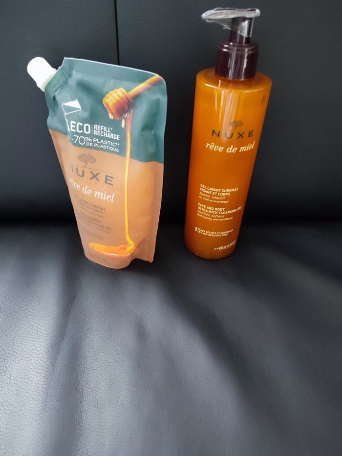 Gel lavant surgras visage et corps et gant exfoliant - photo numéro 2